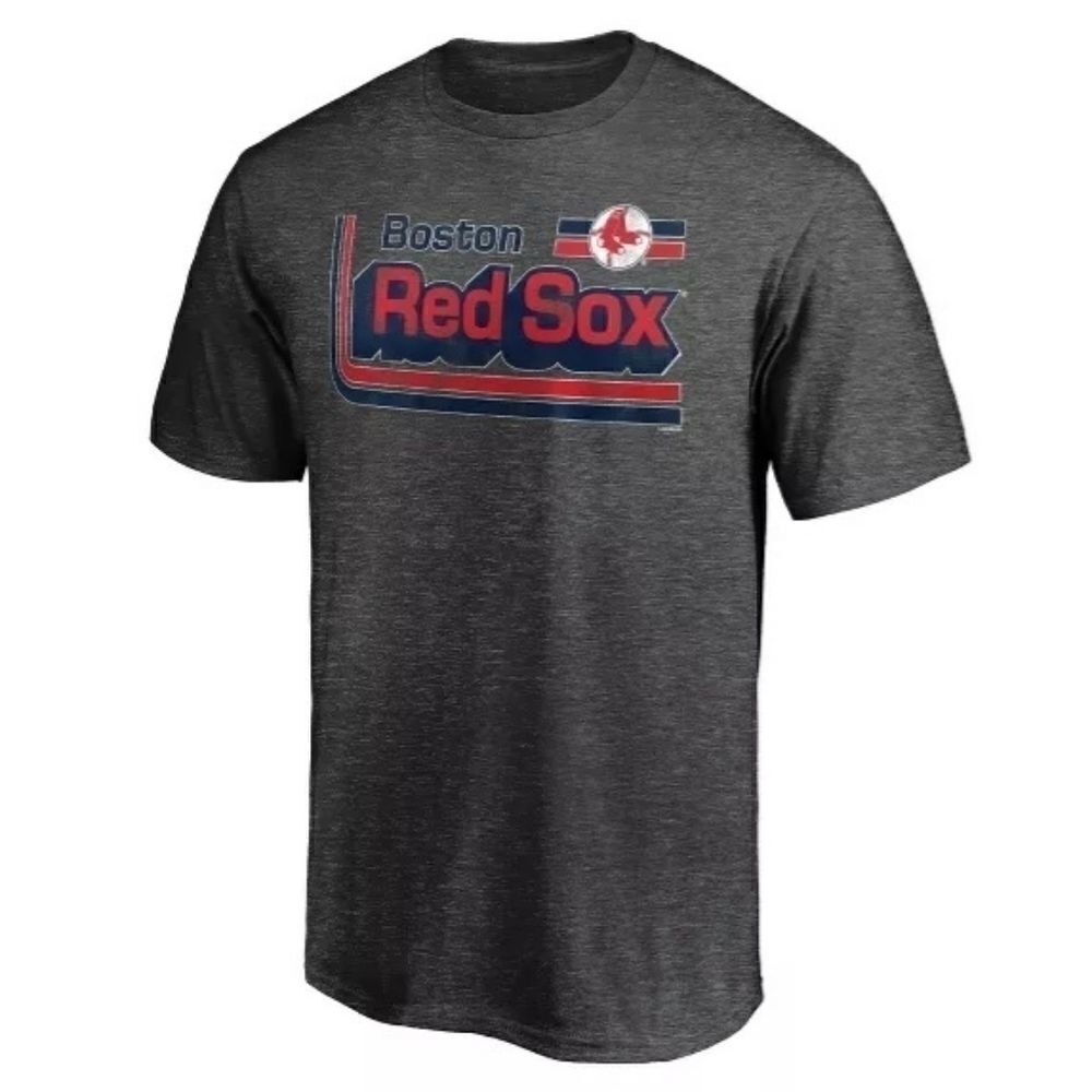 MLB Boston Red Sox Men's Short Sleeve Gray T-Shirt